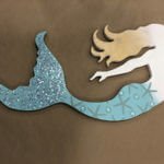 Painted mermaid craft project