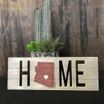 wooden slats home sign diy