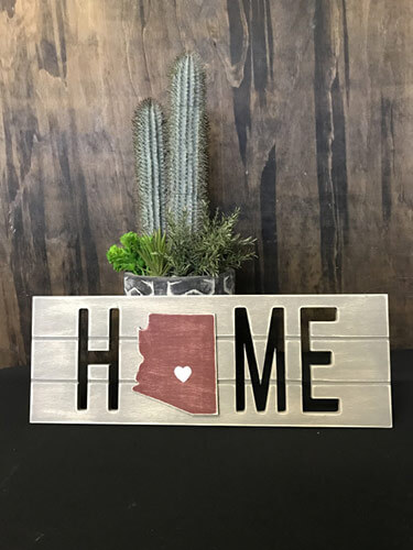 wooden slats home sign diy