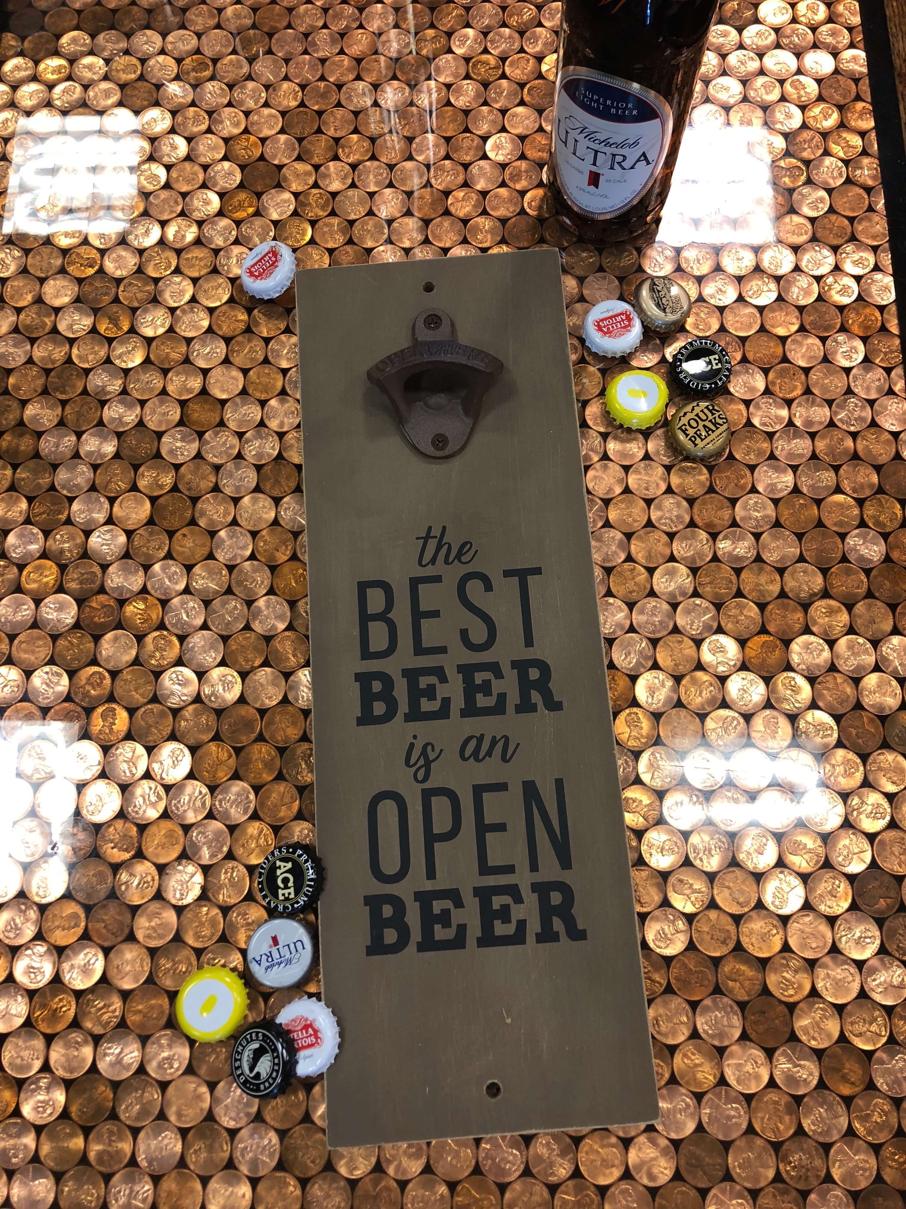 beer bottle opener craft project