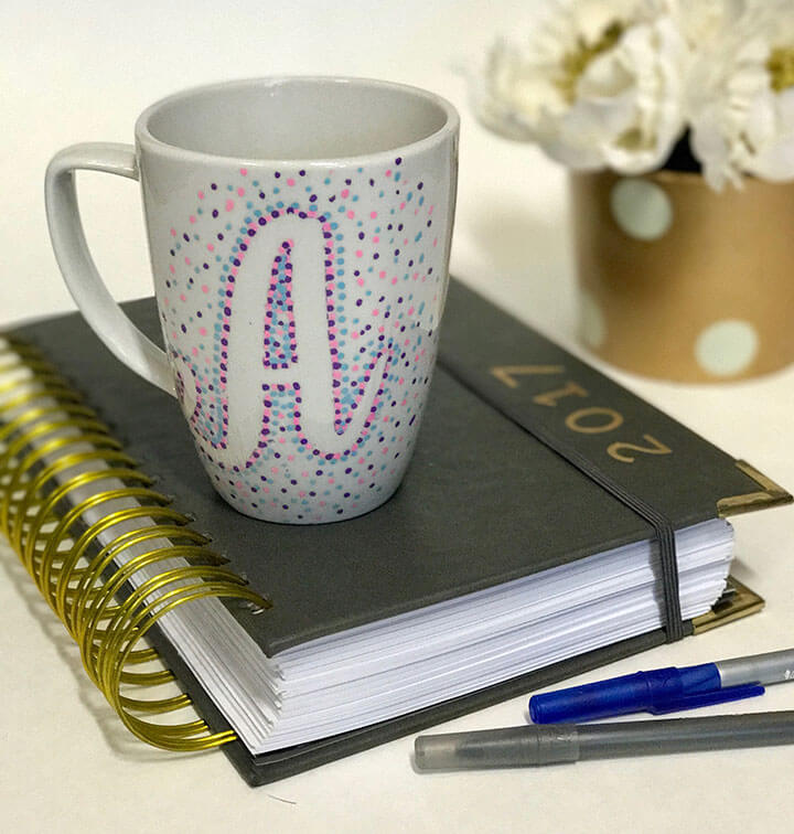 Monogram Mug Craft Project