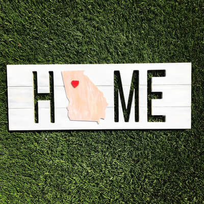 georgia home sign