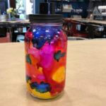 girl scout alcohol ink soap dispenser project