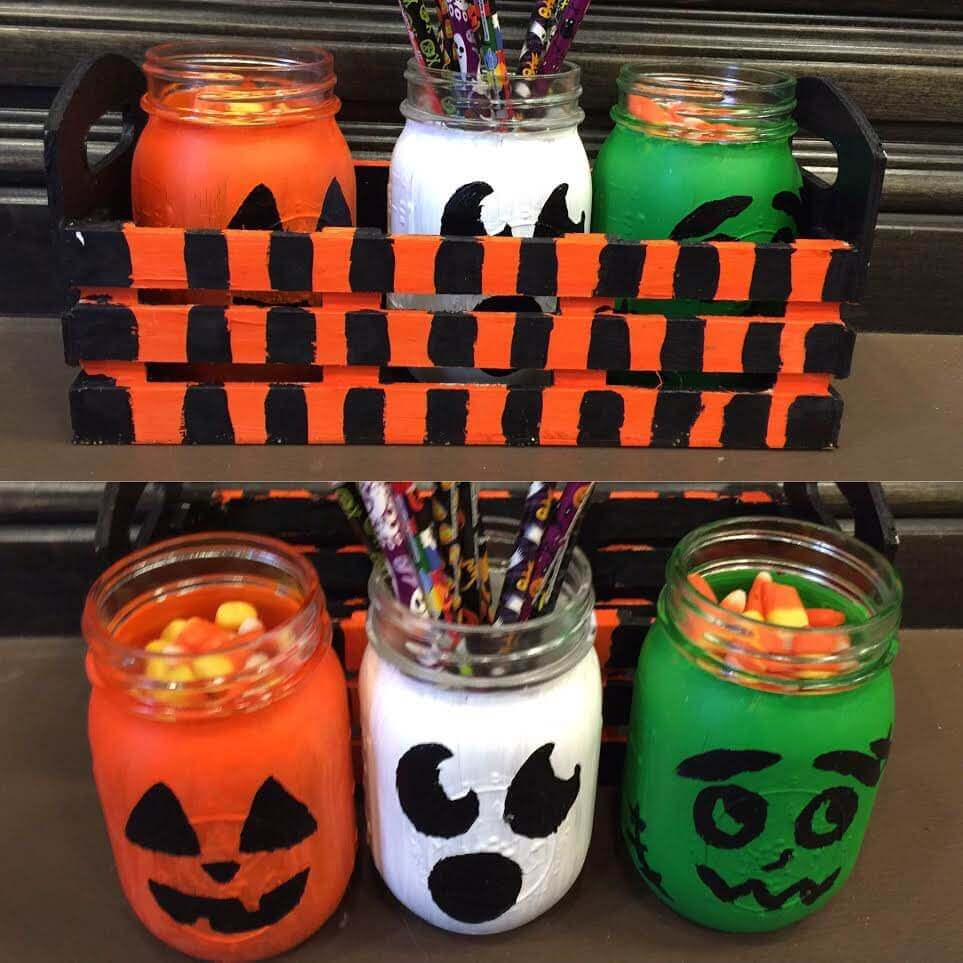 halloween jar craft project