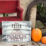 family pumpkin patch sign diy