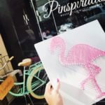 string art flamingo