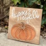 string art pumpkin fall