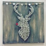 string art reindeer