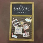 wood vision board diy