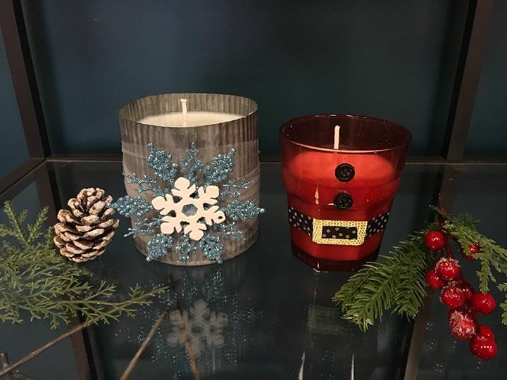 Holiday Candles diy