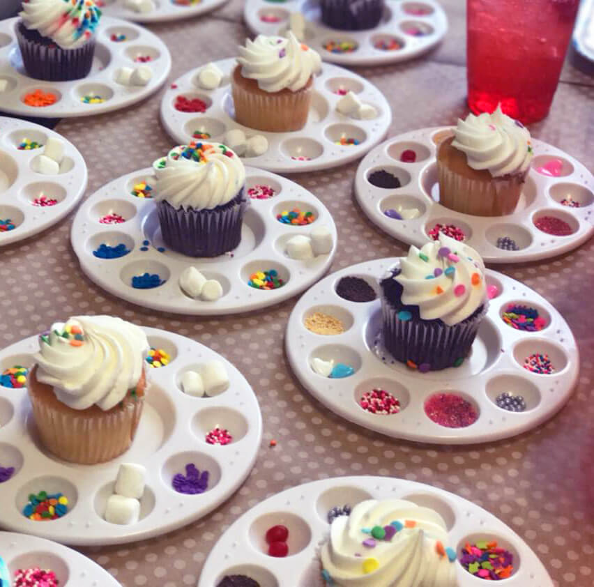 crafting party cupcakes