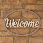 welcome sign oval diy