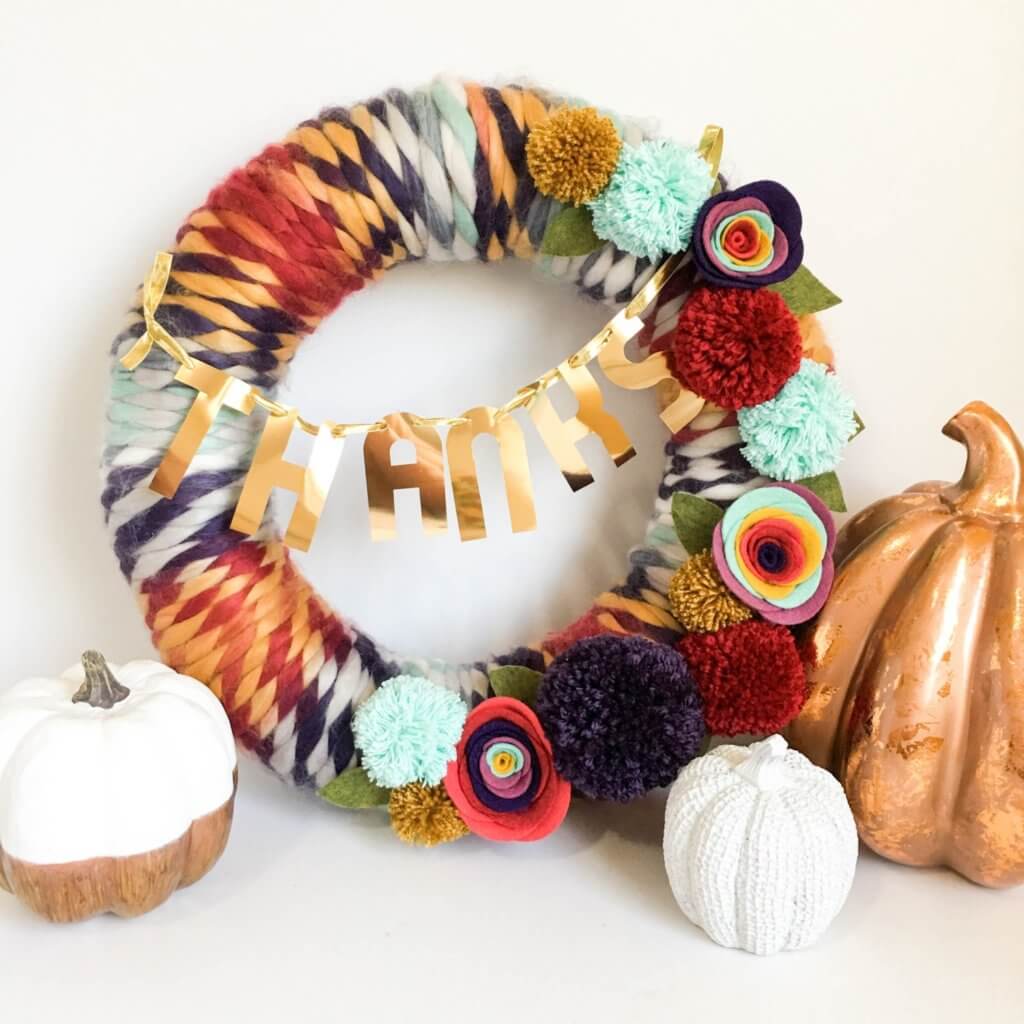 DIY Thanksgiving Holiday Wreath