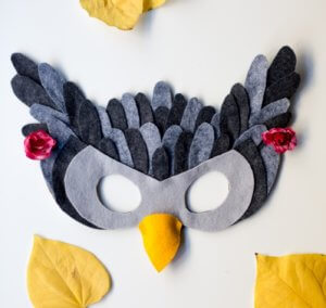 DIY Felt Halloween Owl Mask