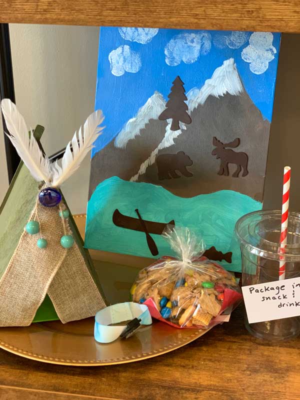 kids camping playdate crafts