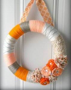 DIY Thanksgiving Holiday Wreath 2