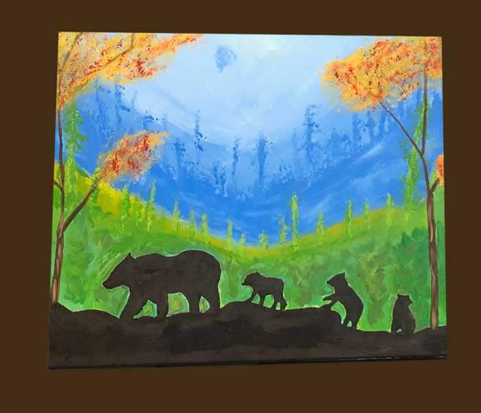 Mama Bear Canvas Painting Studio