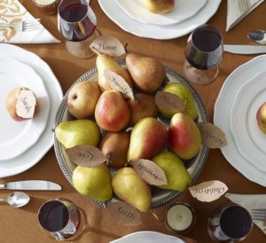 DIY Pile of Pears Thanksgiving Centerpiece