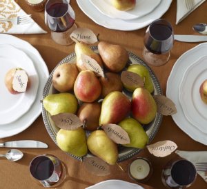 DIY Pile of Pears Thanksgiving Centerpiece