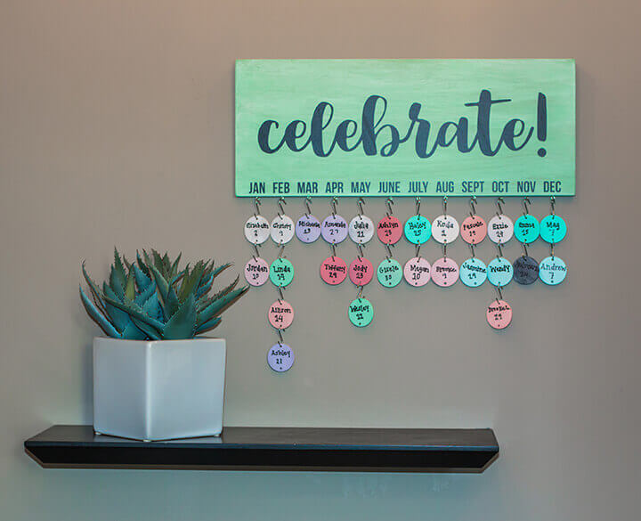 DIY Celebrate Calendar 