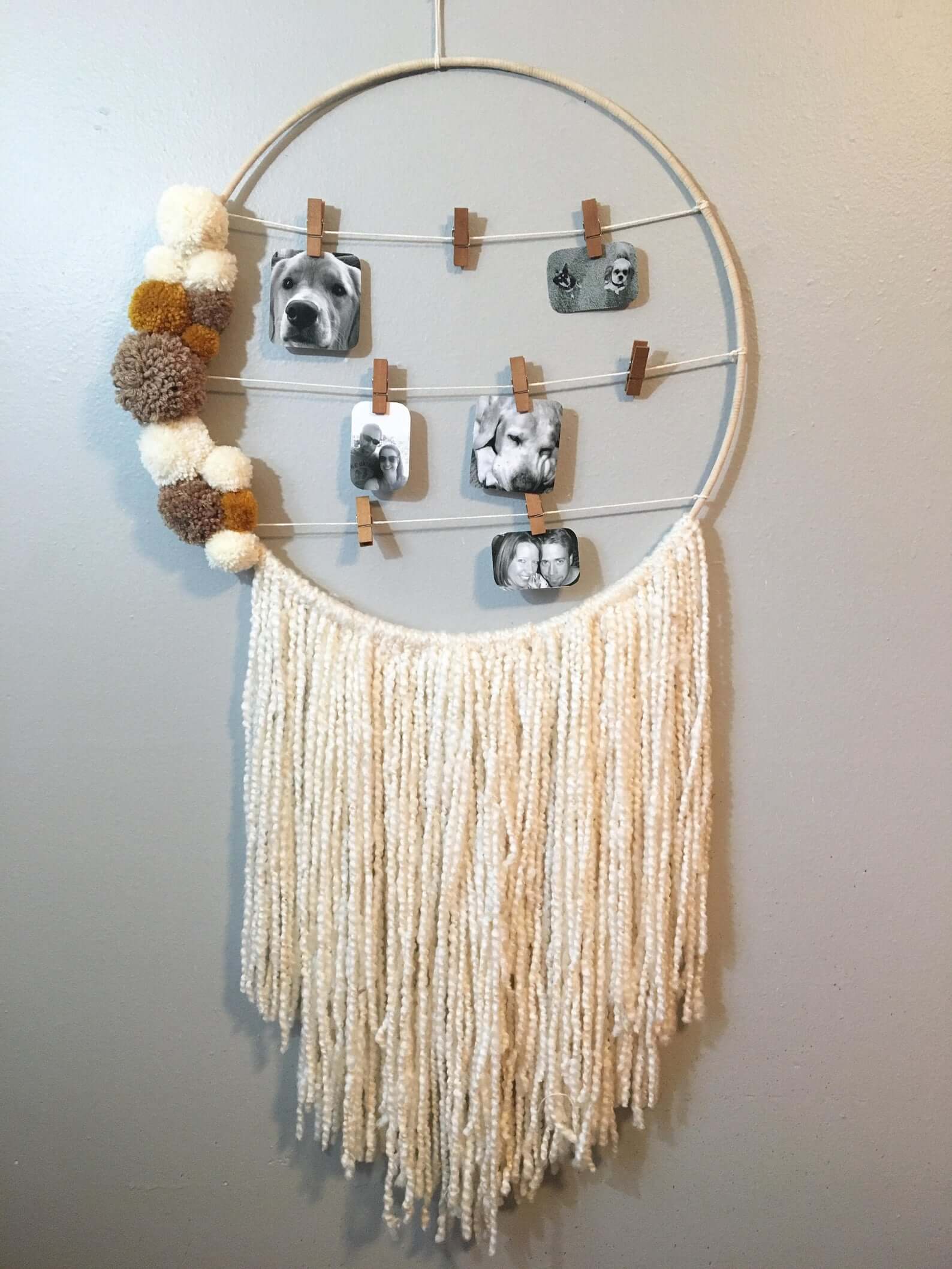 DIY Elegant Photo Dream Catcher