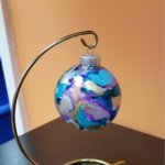 Glass Alcohol Ink Ornaments 2