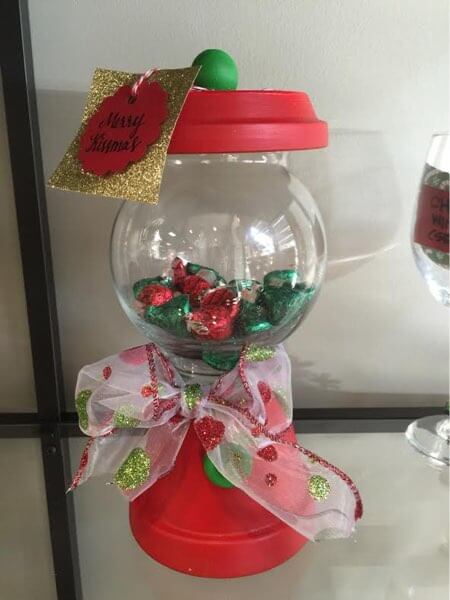 Merry Kissmas Candy Jar