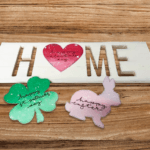 Home sign spring shapes craft