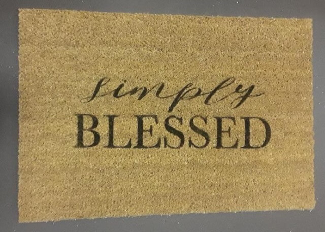 Simply Blessed Doormat