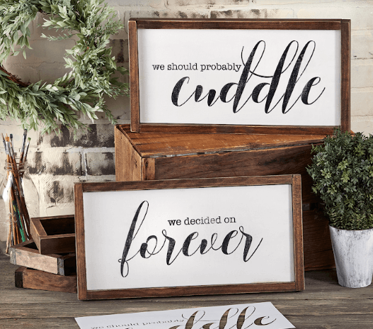 Love Calligraphy signs