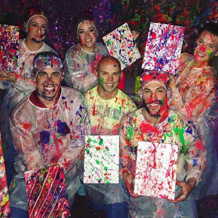 adults' splatter party