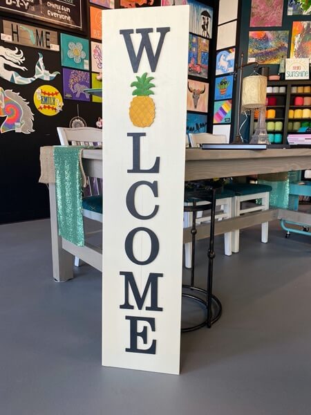 Oversized Welcome Porch Sign