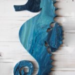 Seahorse wood Cutout