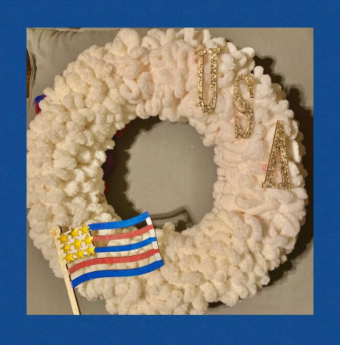 patriotic chunky wreath