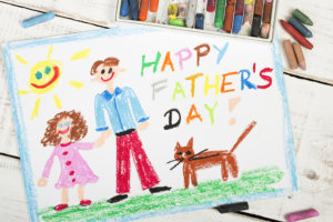 Happy fathers day card made by a child