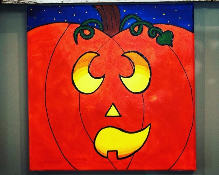 Fall- Pumpkin Kids Canvas