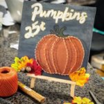 Pumpkin String art