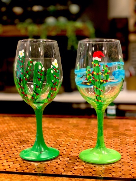 Snowman Wine Glasses, Set of Two