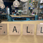fall scrabble sign