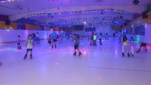 retro roller skating rink