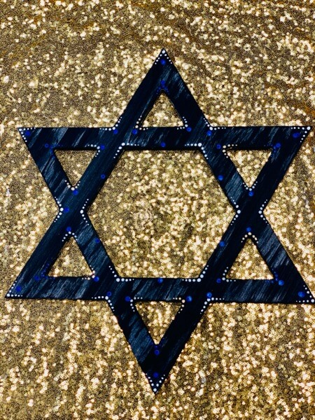 star of david wood cutout