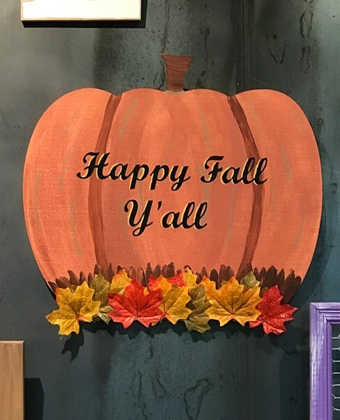 Wood Pumpkin Sign