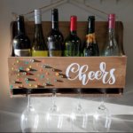 Wine Bottle and Wine Glass Holder