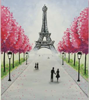 eiffel tower canvas