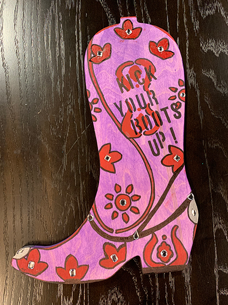 Cowboy Boot Wood Cutout