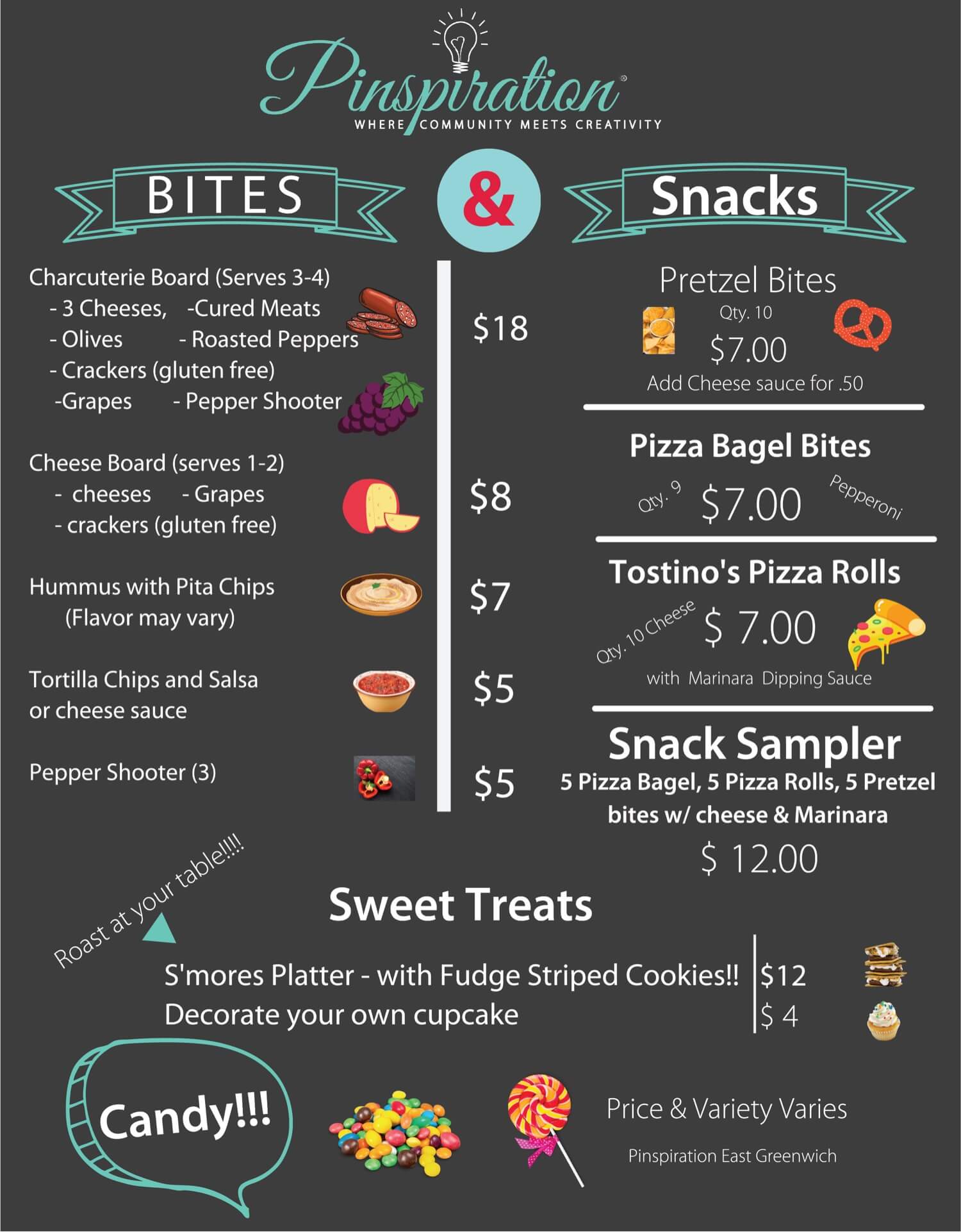 East Greenwich Menu Pinspiration