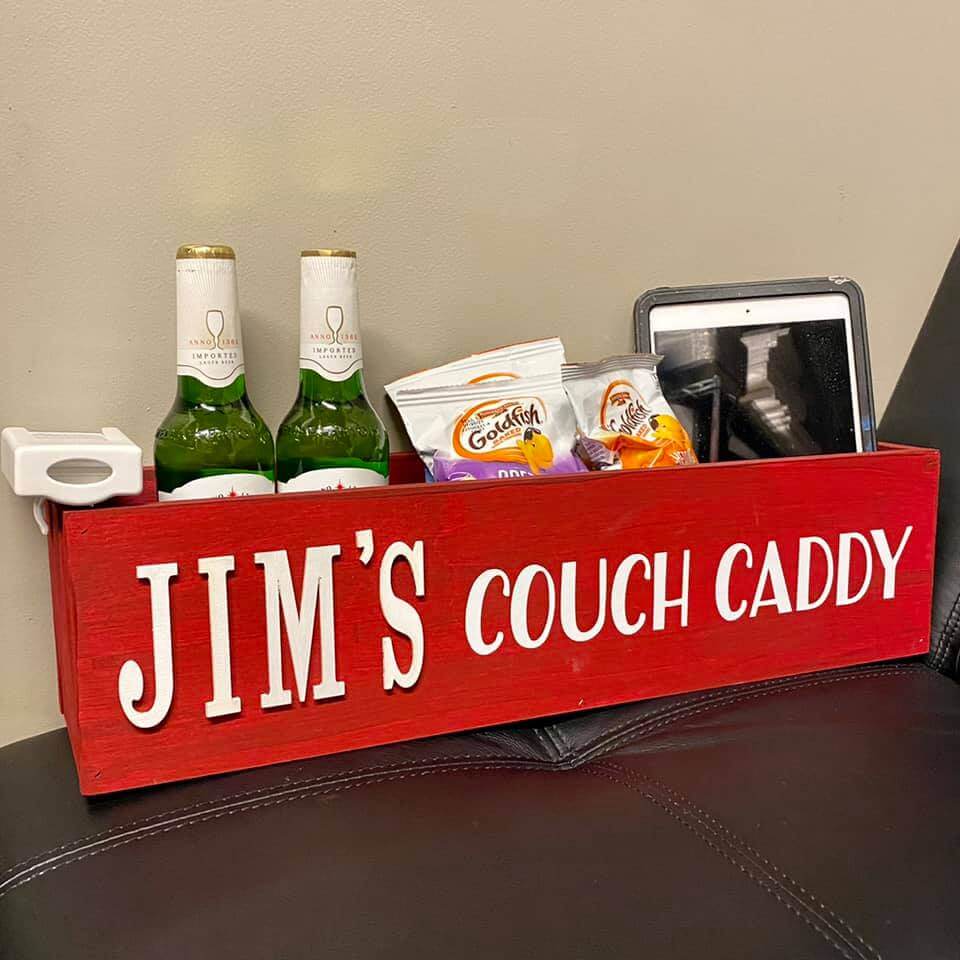 couch caddy container box