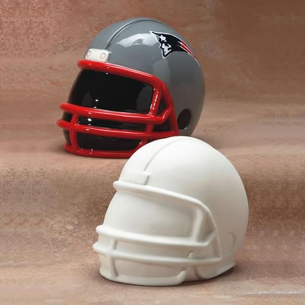 bisque imports football helmet painted