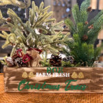 christmas tree container box centerpiece