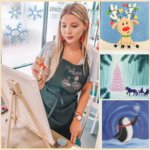 guided canvas winter kids